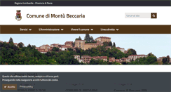 Desktop Screenshot of comune.montubeccaria.pv.it